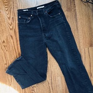 Levis Ribcage Straight Jeans